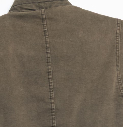 Chaqueta Levis Verde Oliva Estilo Militar Con Cierre a Presión y Cremallera Talla S - Imagen 6 de 8