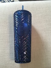 Starbucks 2022 Jeweled Tumbler Venti 24oz Straw Azure Blue Brand New