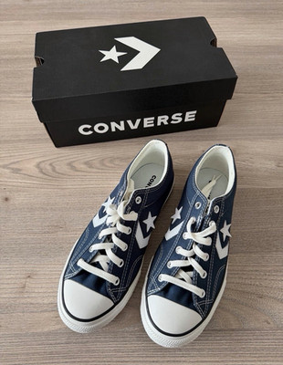 Converse Star Player 76 Ox Kinder Sneaker Low Top Blau/Weiß EU 37,5 A06891C