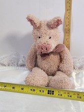 Vintage Russ Berrie PINKY Pink Pig Plush Cranberry Patch Stuffed