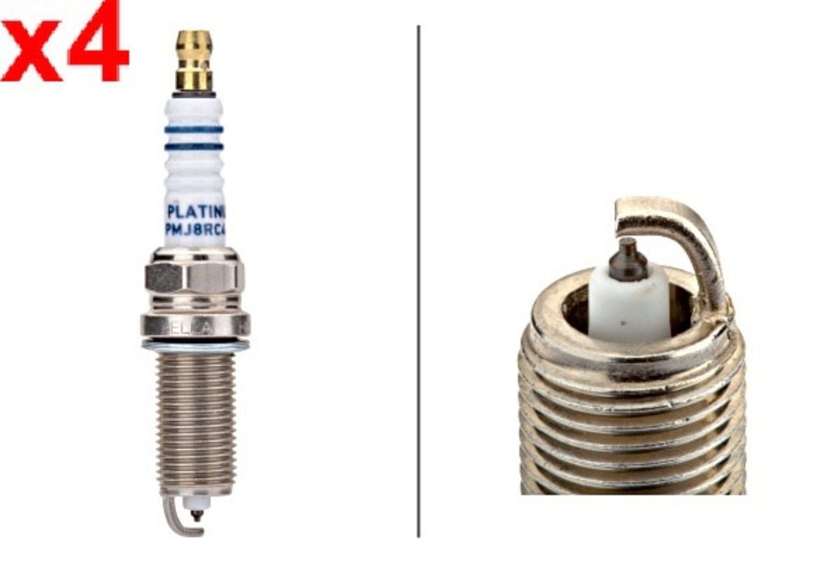 HELLA 4x Spark Plug For BMW X1 FORD LAND ROVER MERCEDES MITSUBISHI 02-17 1278884