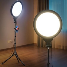 Ring Light Tripod for iPhone, 14" Circle LED Ring Light with Phone Holder for...