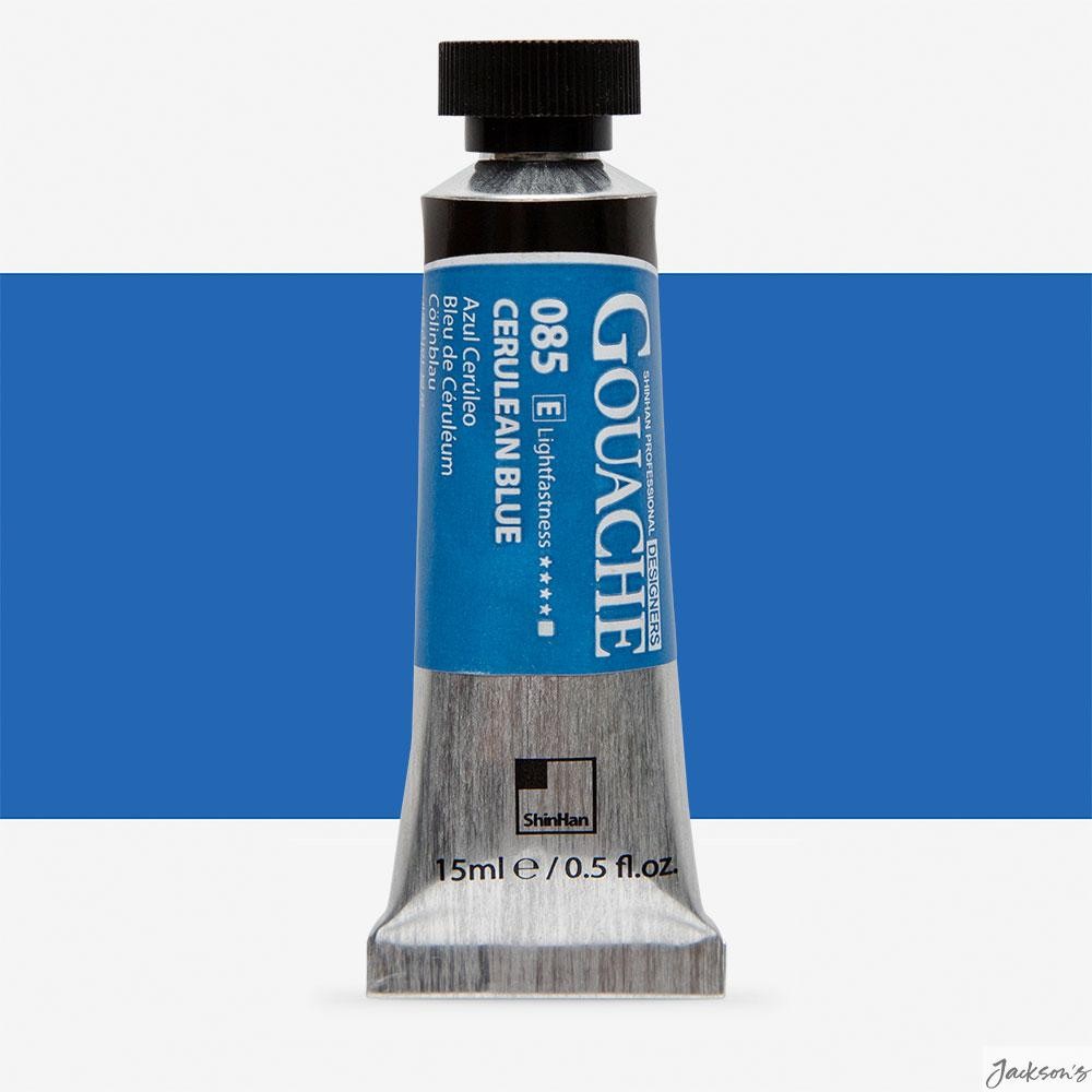 ShinHan Professional Designer Gouache Paint 15ml Cerulean Blue For Artists