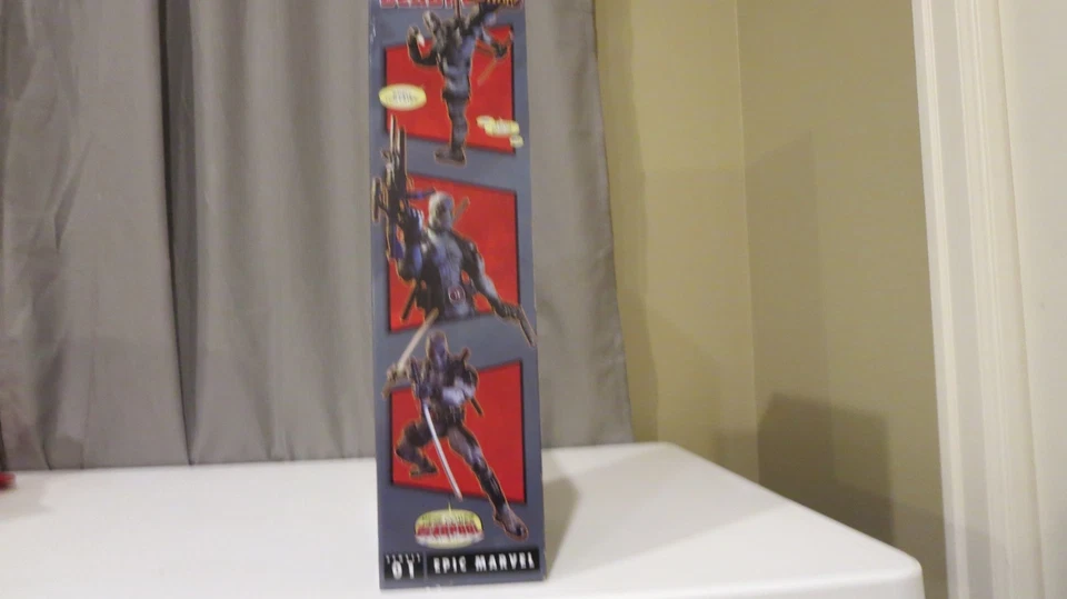 Figura de acción NECA Marvel escala 1/4 Deadpool 18 pulgadas gris factor X Foto 4 de 4