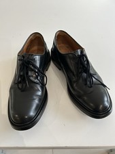 Trickers Woodstock Black Leather Derby Shoes Dainite Sole Size 9 