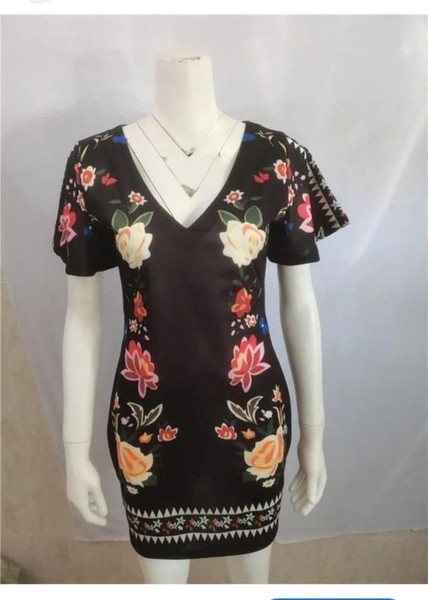 Women ChicMe Dress Black Polyester 42 / XL / 50