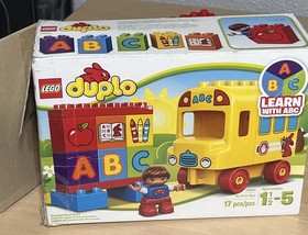 Lego DUPLO My First Bus #10603 ABC's School Bus Retired 2015 Complete Set w/box
