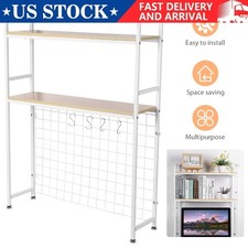 2 Tier Countertop Storage Rack Multipurpose Desktop Decorative Rack for Bedroom