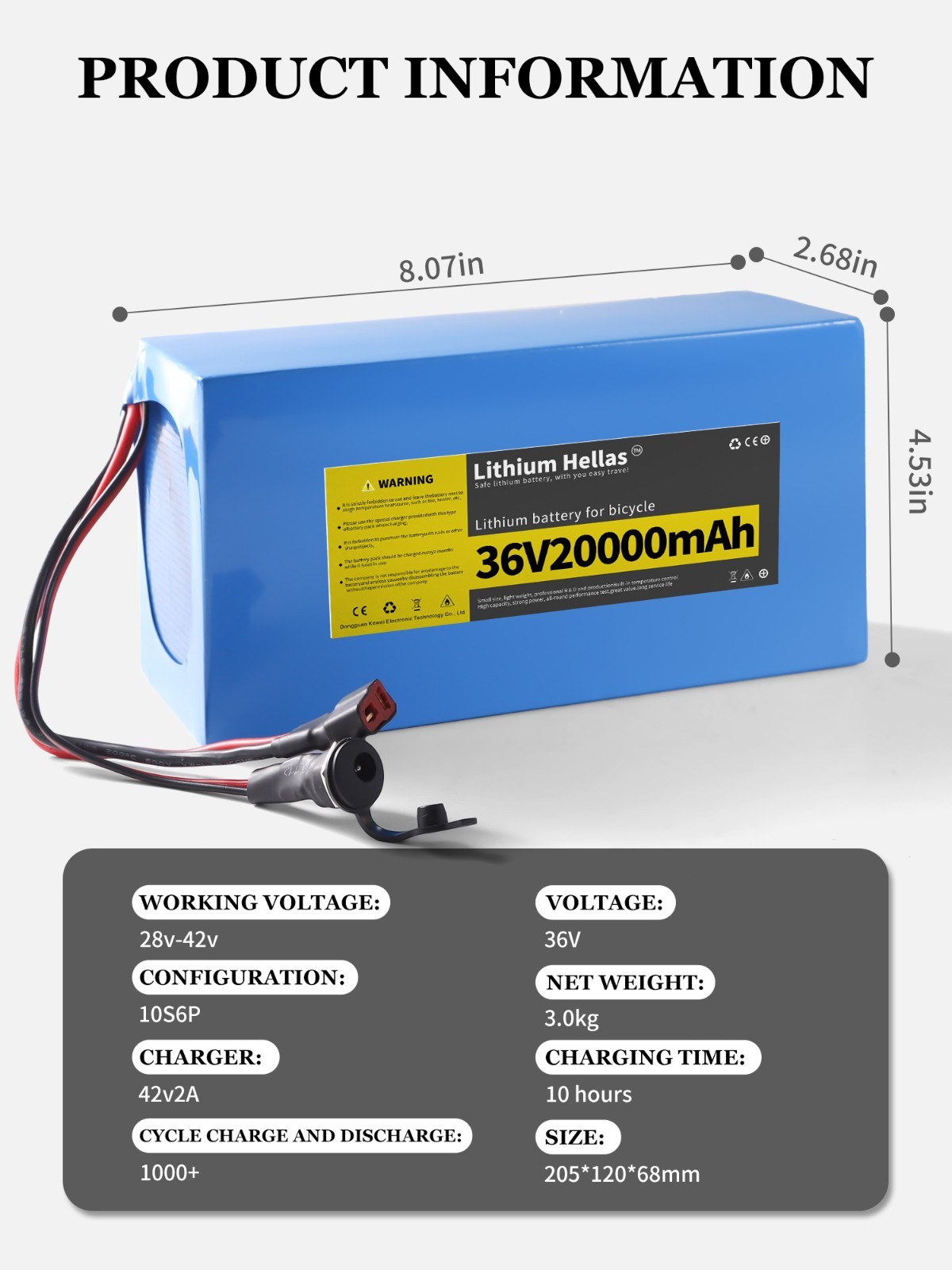 36V20Ah Li-ion Battery For E-Bike E-Scooter Eletric Bicycle Wlth 30A BMS