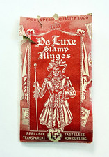 Vintage Package DeLuxe Stamp Collecting Hinges 15&cent; Original Price Classic Design