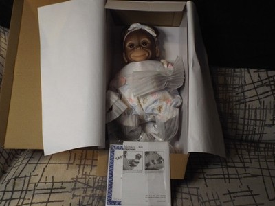 Ashton Drake Keiko So Truly Real Interactive Monkey Doll Makes Five Sounds