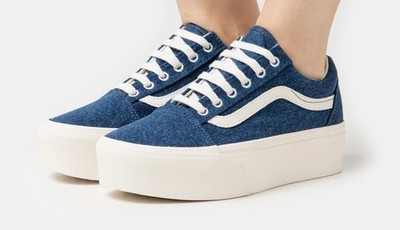Vans Old Skool Stac Denim Blue mit Karton 38,5 wie neu