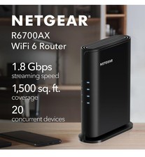 NETGEAR Nighthawk AX1800 R6700AX 4 - Stream WiFi 6 Dual-Band WiFi Router