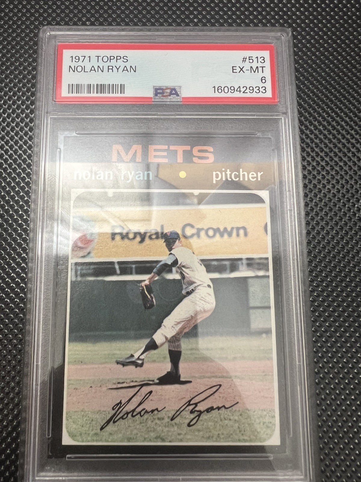 1971 TOPPS #513 NOLAN RYAN - PSA 6 - Just Graded - New Cert - Sharp!  view 3