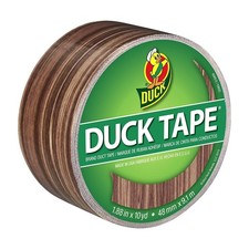Duck Brand Printed Duct Tape: 1.88 in. x 30 ft. Wood Grain 