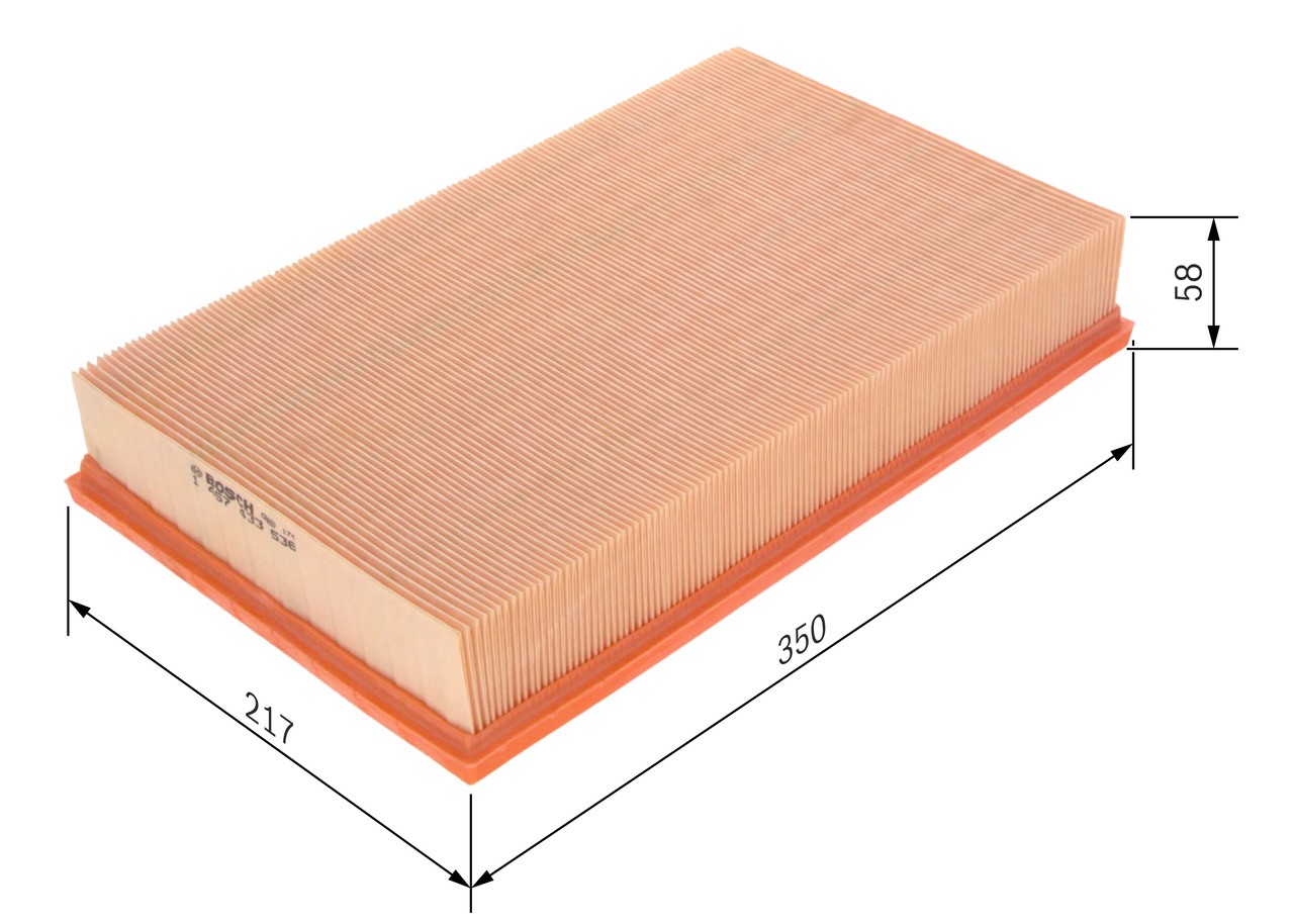 Fits BOSCH 1 457 433 536 AIR-FILTER INSERT