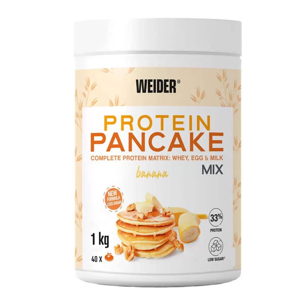 Weider Protein Pancake Mix - Oatmeal & Whey, Banana - 1kg