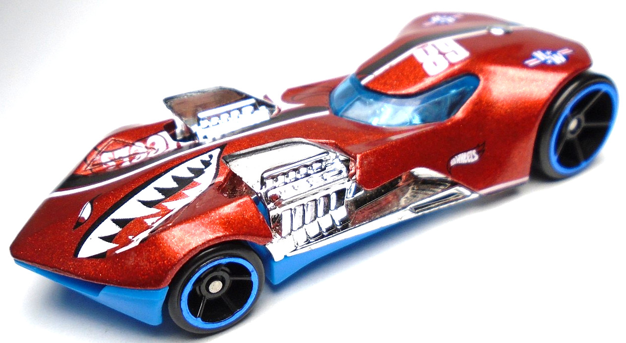2021 HOT WHEELS TWIN MILL III 68 RED / ORANGE DIECAST 3" RACE CAR W BLACK & BLUE