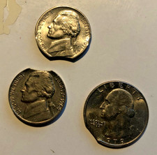***DISCOUNTED***  Three Clipped US Coins