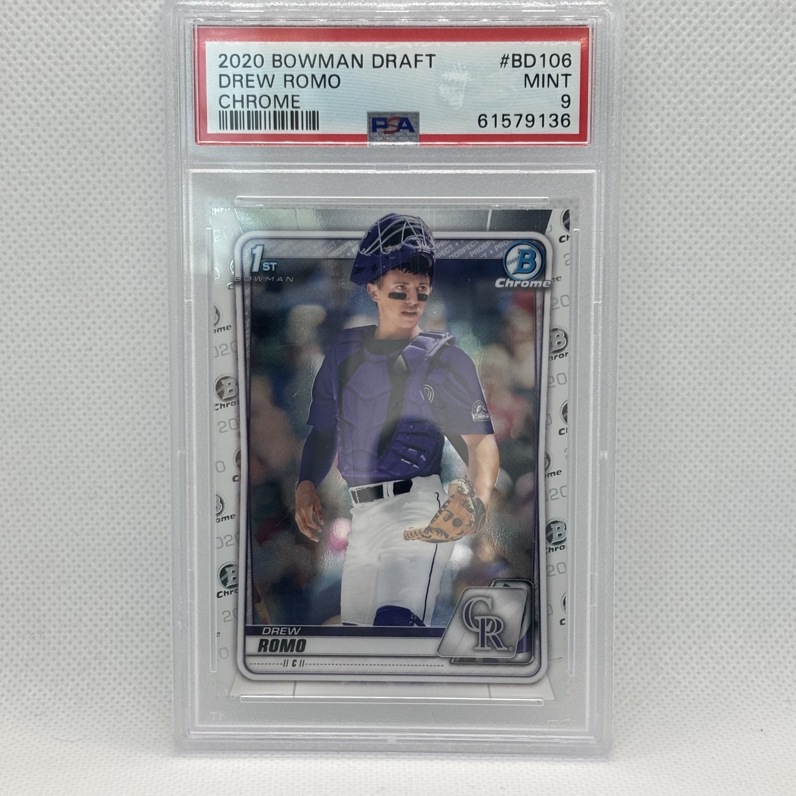 2020 Bowman Draft - Chrome Drew Romo #BD-106 (RC)