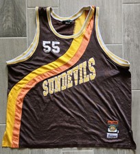 Sun Devils #55 Rucker Vintage 1980 Stall & Dean Basketball Jersey Size 56