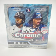 2021 Topps Chrome Baseball Mega Box Factory Sealed MLB 10 X-Fractor Parallels