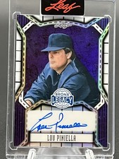 Lou Piniella 2025 Leaf A Bronx Legacy Base Autograph 07/10 Auto #BA-LP1