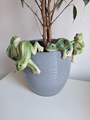Gartentopf FROSCH Aufhänger Geschenk Outdoor oder Indoor Deko Geburtstag PHFC