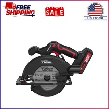 Hyper Tough 20V 6.5in. Brushless Circular saw, with 2.0Ah Battery Pack and Stand