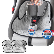 MOMSYLA 2 Pack Waterproof Piddle Pads Carseat Potty Training Car Seat Protector