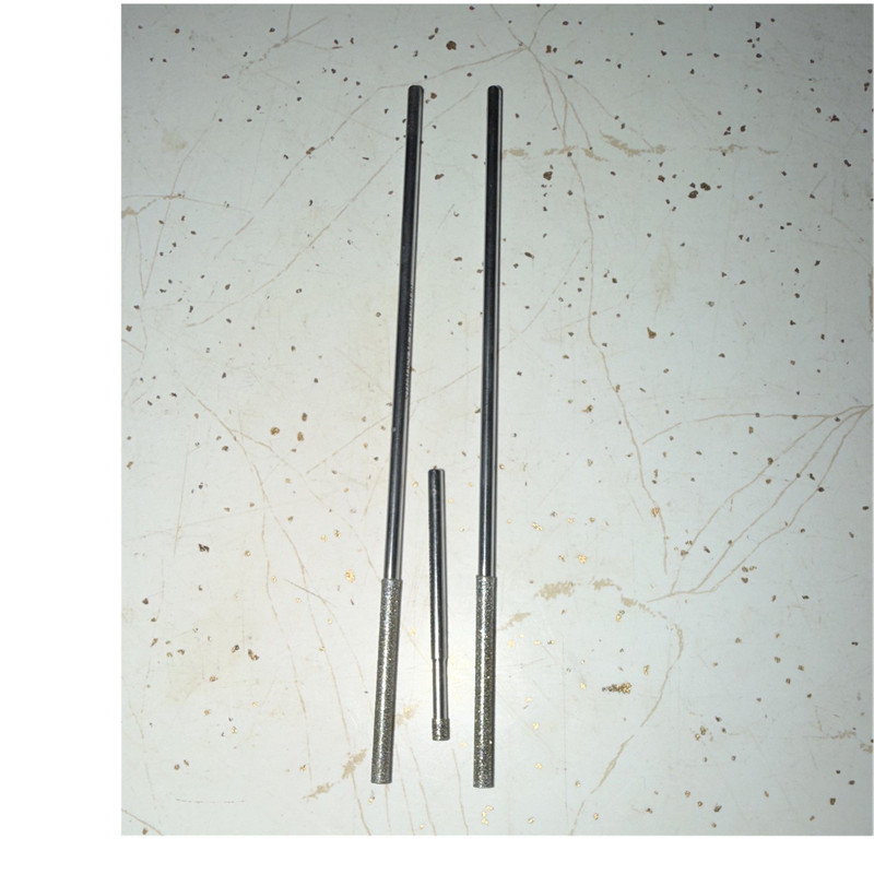 3-Piece Diamond-Coated Polishing Kit Silver Rotary Tool Grinding Bits