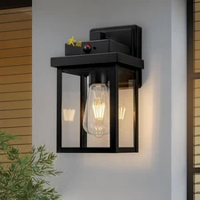 Motion Sensor Outdoor Porch Lights Patio Dusk to Dawn Exterior Lighting Fixture