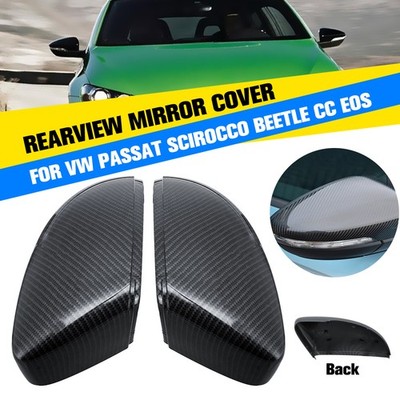 Exterior Mirror Cover Mirror Cap for VW Passat CC Scirocco Beetle Jetta EOS
