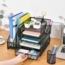 5-stufiger Schreibtischorganizer Schreibtisch Organizer Büro Organizer Metall