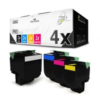 4X Pro Toner Xxl F�R Lexmark Cs-310-Dn Cs-410-Dn Cs-310-N Cs-410-N Cs-410-Dtn