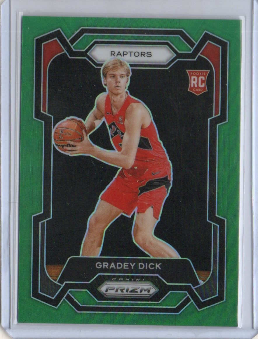 2023-24 PRIZM #134 GRADEY DICK GREEN PRIZM RC