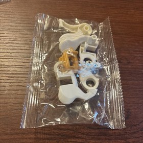 Lego Compatible White Horse Minifigure Moveable Legs Black Eyes & Bridle 