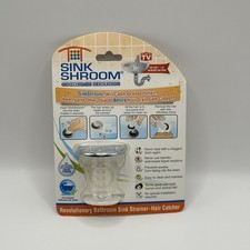 SinkShroom Chrome Award-Winning Drain Hair Catcher Strainer Snare by TubShroom