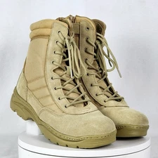 Nortiv 8 Trooper Tactical Sand Mesh & Leather Combat Boots - EUC - Men's 12