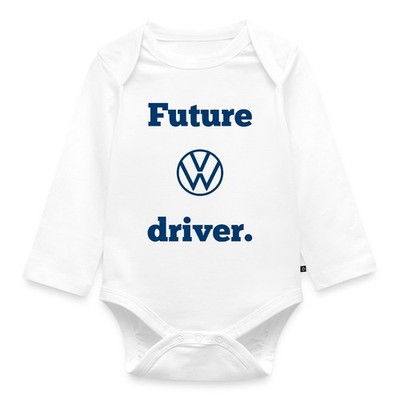 Volkswagen VW Logo Mit Schriftzug Future Driver Baby Bio-Langarm-Body
