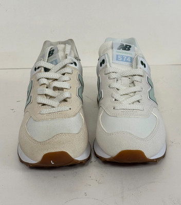 New Balance 574 White- Green size 6USW Style WL574CGR Vintage
