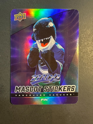 2025-26 Upper Deck MVP Hockey Mascot Stickers #MS-26 Fin Vancouver Canucks