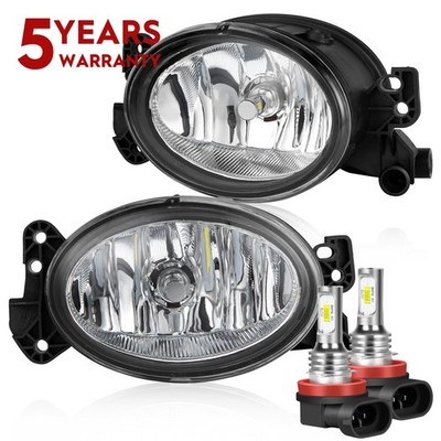 Fog Lights Driving Lamps Assy with H11 bulbs PAIR For 2007-2009 MB E-class W211