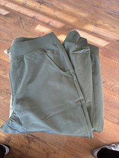 FIGS Women  s Zamora High Waisted Jogger Scrub Pant Green Size LT
