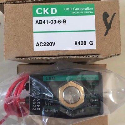 CKD AB41-03-6-B-AC220V Solenoid Valve New