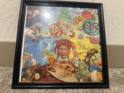 Trippie Redd Life's a Trip Yellow Red Vinyl LP Record 2018 Signed Lithograph
