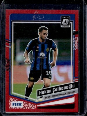 Hakan Calhanoglu 2023-24 Donruss Optic #137 Red Prizm /299