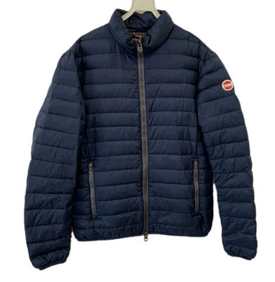 Colmar Originals Lightweight Puffer Jacket Men M Navy Quilted Down Zip Italy#151