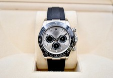 Rolex Daytona Oysterflex 18K White Gold Ghost Dial Watch 116519LN | 2020 B&P