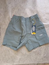 AFTCO Outdoor Hiking Fishing Men's Blue Shorts Nylon Size 34 6" Inseam NWT